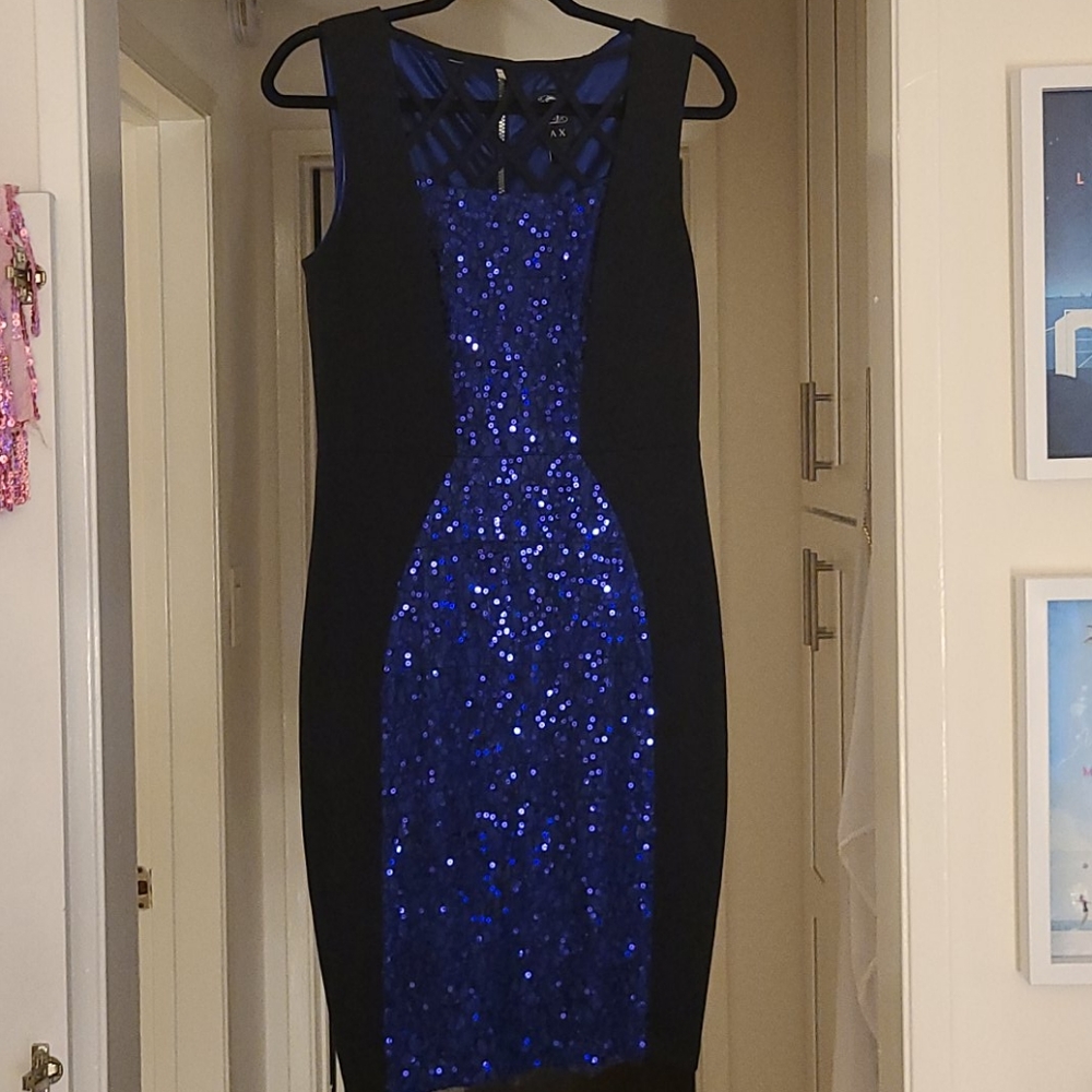 JAX sparkly blue dress 10